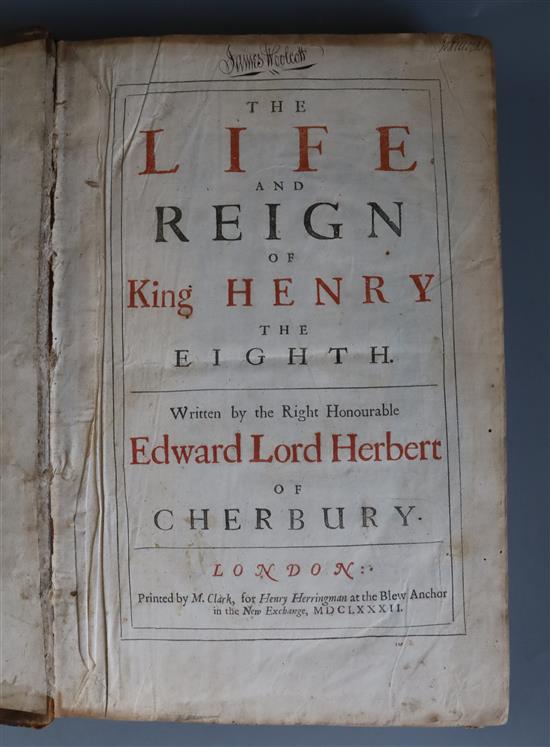Herbert of Cherbury, Edward, Lord, (1583-1648) - The Life and Reign of King Henry the Eighth,